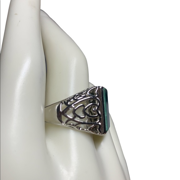 ✨Natural Malachite Adjustable Ring - Picture 4 of 8